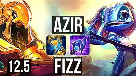 AZIR Vs FIZZ MID 7 0 7 Rank 3 Azir 2 7M Mastery 900 Games