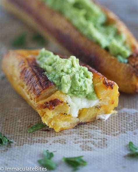 Baked Plantain with Cheese - Immaculate Bites | Plantain recipes, Baked ...