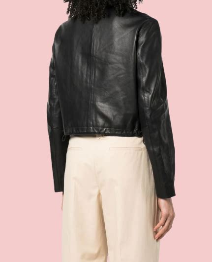 Calvin Klein Leather Jacket Womens Airborne Jacket