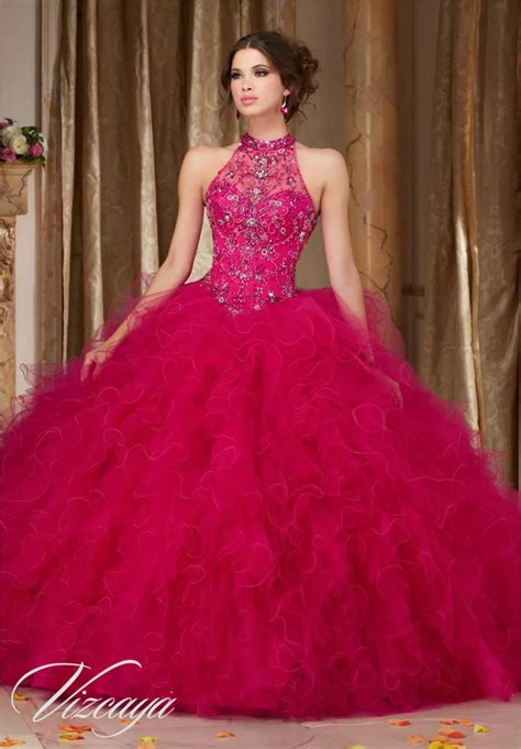 Cheap Royal Blue Hot Pink Quinceanera Dresses 2016 Ball Gown Beaded