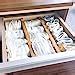 VaeFae Bamboo Drawer Dividers 35 6 48 3 Cm Adjustable Drawer