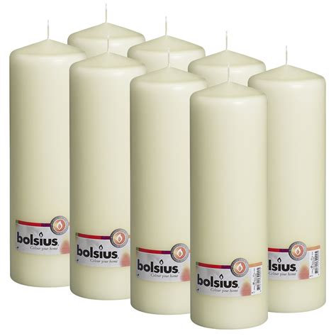 Bolsius Ivory Pillar Candle Tall 3 X 10 Slow Long Burning Smokeless