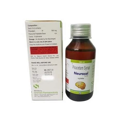 Piracetam Syp Neurosol Syrup Packaging Size Ml Rs Bottle