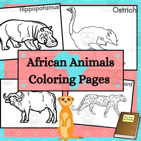 African Animals Coloring Pages