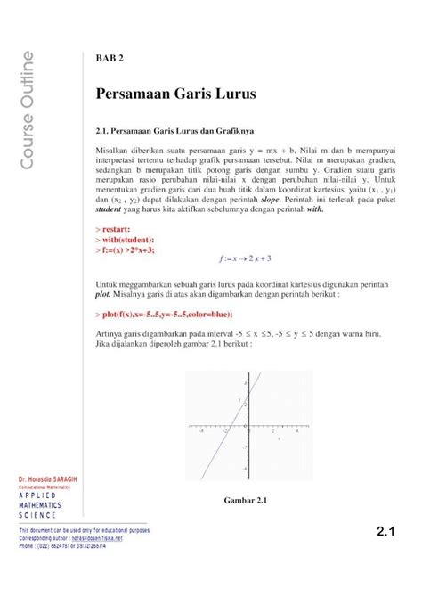 PDF Persamaan Garis Lurus Dengan Maple DOKUMEN TIPS