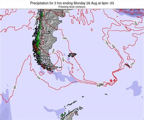 Falkland Islands Precipitation for 3 hrs ending Wednesday 04 Sep at ...