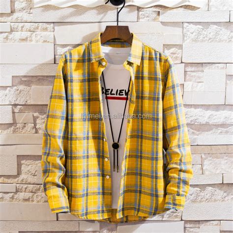 factory wholesale comfortable plaid  cotton long sleeve casual wool