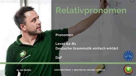 Relativpronomen German Relative Pronouns Your Guide