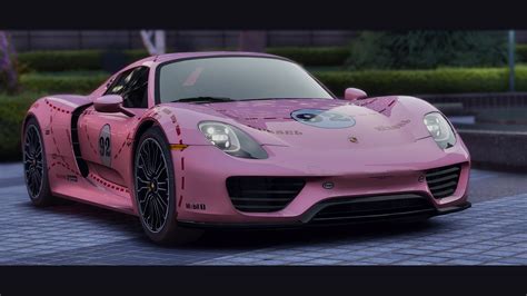 Porsche Spyder Pink Pig Livery K Gta Mods