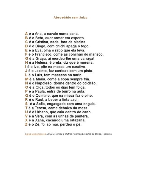Sem Juizo 5 Letras - Abecedário Sem Juízo