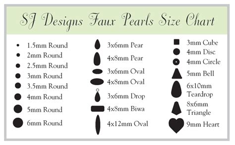 Beading Thread Sizes Chart