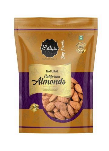 Whole California Almond Nuts 250 Gram Zipper Pouch At Rs 660 Kg In