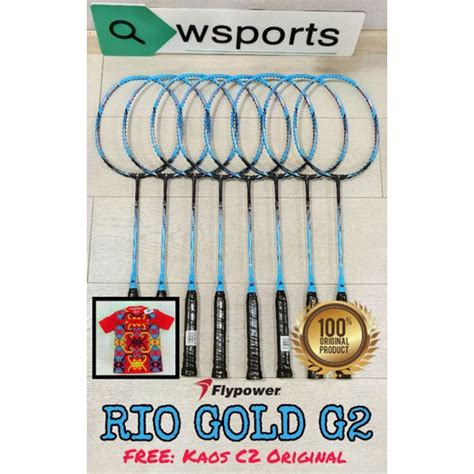 Jual Raket Badminton Flypower Rio Gold G2 LN Original Shopee Indonesia