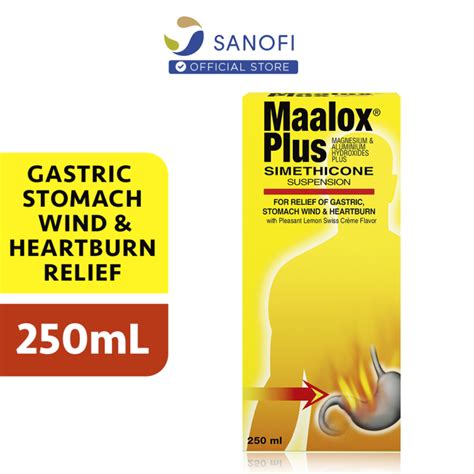 Maalox Plus Suspension 250ml Lazada