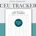 CEU Tracker Digitally Fillable Printable Continuing Education CEU Log