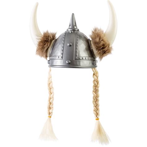 Amscan 841664 Viking Helmet With Braids Standard Black