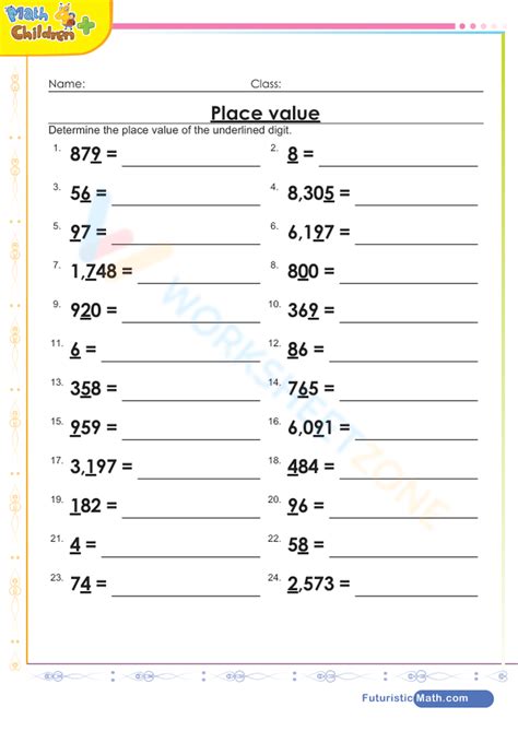 Place Values From Ten To Thousands Worksheet Worksheets Library