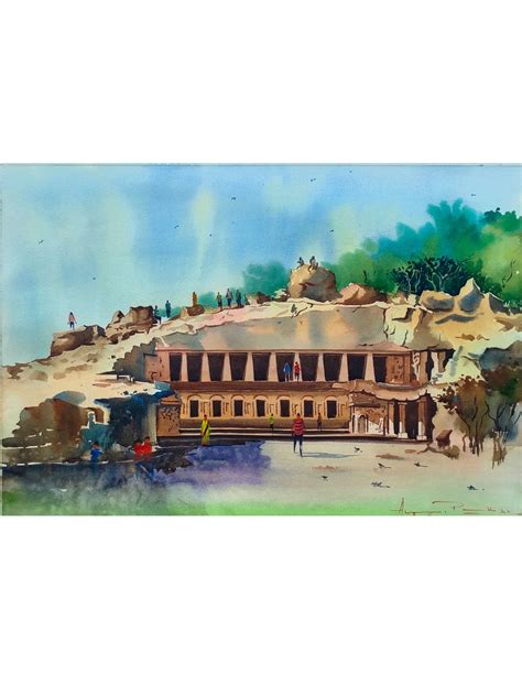 Impression Of Kalinga Watercolor Painting By Anupam Pathak Exotic