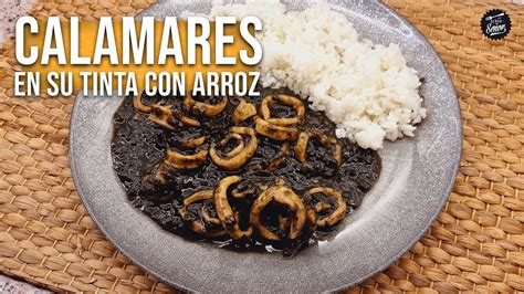 Cómo hacer calamares en su tinta con arroz blanco YouTube