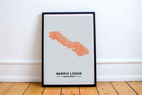 Barrio Logan Map Print // Barrio Logan Art Print // San Diego Map ...