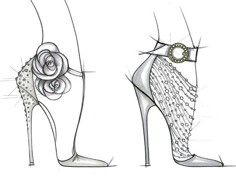 Heel Sketch High Heels Sketches Fashion Illustration Shoes Shoe