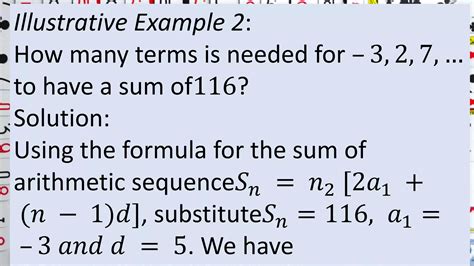 Sum Of Arithmetic Sequence S Ppt