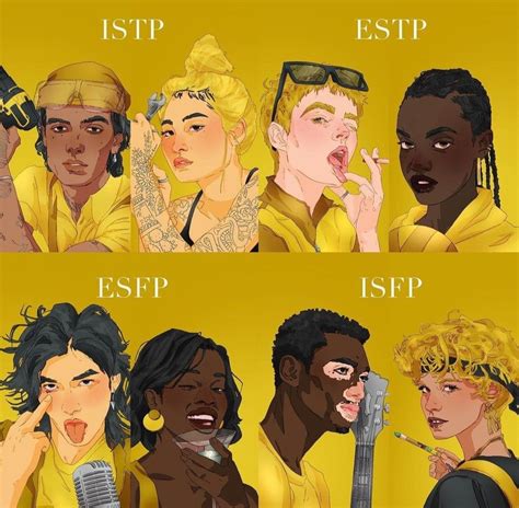 Isfp Esfp Istp Estp Personalidades Personalidades Mbti