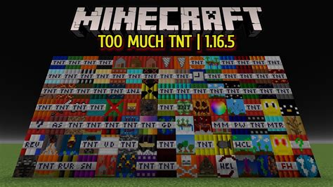 Minecraft: Too Much TNT Mod | 1.16.5 (100+ TNTs) - YouTube