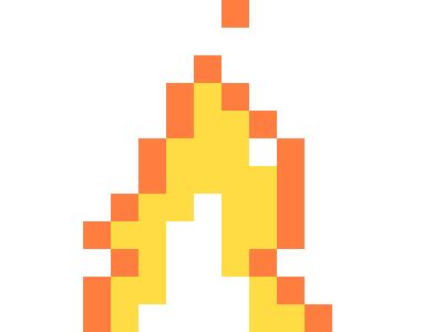 8-bit fire animation by jackson on Dribbble