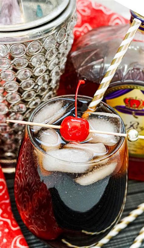 Alcoholic Drinks BEST Whiskey Cherry Coke Smash Cocktail Recipe