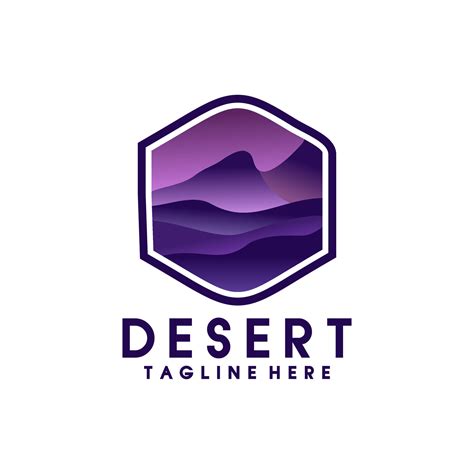 Desert logo vector illustration 12646064 Vector Art at Vecteezy