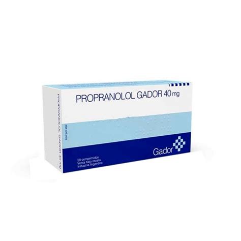 Punto Farma Propranolol Gador Mg Contiene Comprimidos