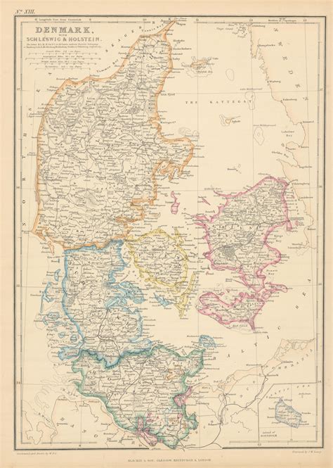 DENMARK Including Schleswig Holstein Slesvig Holsten TALLIS RAPKIN