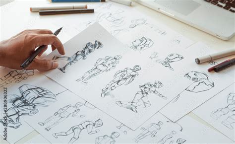 Animator designer Development designing drawing sketching development ...