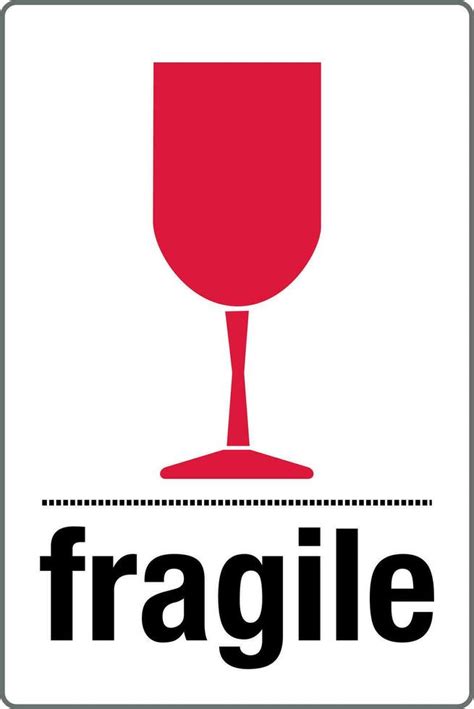 International Shipping Pictorial Labels Fragile Glass Symbol 31755897 Vector Art At Vecteezy