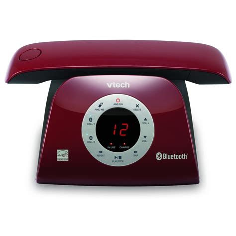 VTECH VS122-16 Retro-Design DECT 6.0 Cordless Phone: Bluetooth Connect ...