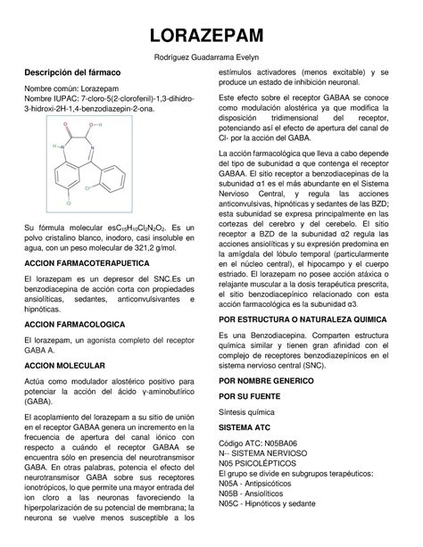 Entregable Lorazepam Lorazepam Rodr Guez Guadarrama Evelyn