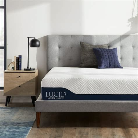 Lucid Comfort Collection 12 Inch Gel And Aloe Vera Hybrid Memory Foam Mattress Twin Xl Walmart