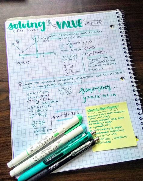 Math Notes Math Notes Mildliner Highlighters Handwriting Examples