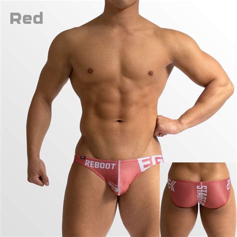 Egde Reboot Dots Bikini Underwear Red M Size Men S Fashion Bottoms New Underwear On Carousell