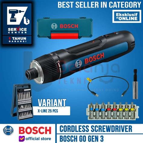 Jual Bosch Go Gen 3 Obeng Baterai Cordless Screwdriver Plus Mata Obeng ...