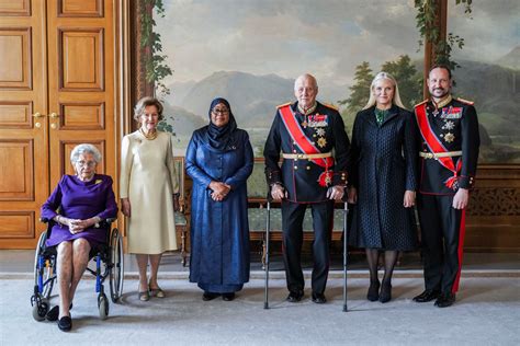 The King and Queen of Norway Welcome the President of Tanzania for ...