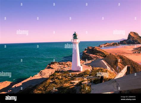 Castle Point Lighthouse New Zealand Stock Photo Alamy