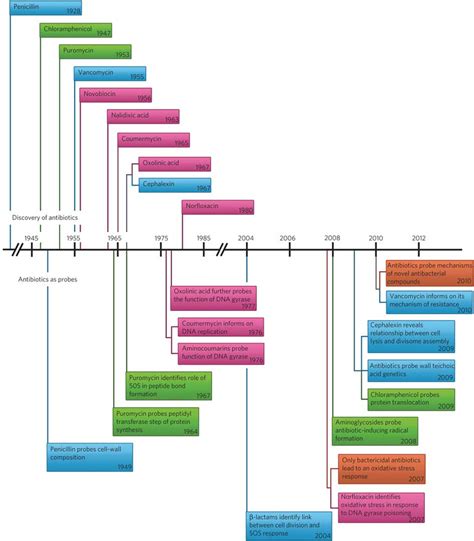 Timeline Of The Discovery Of Antibiotics And Their Use As Probes Of