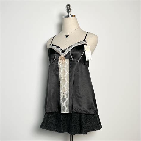 Dark Coquette Japanese Designer Babydoll Cami Top Depop