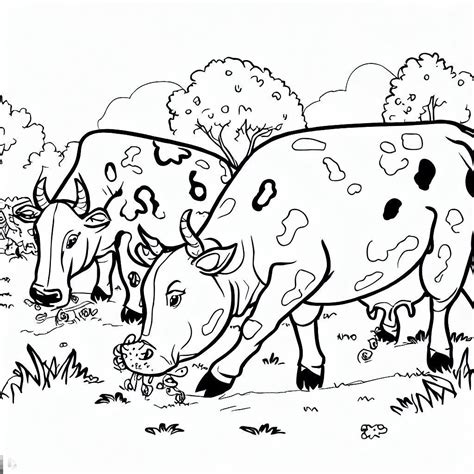 Cow Picture For Coloring Coloring Pages