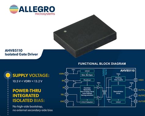 ALLEGRO AHV85110 ISOLATED GANFET GATE DRIVER Everstar Data