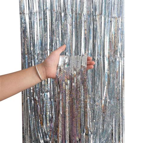 Norbi 39 4 X78 75 Gold Silver Foil Fringe Door Curtain Backdrop Multi