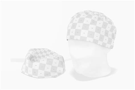 Fabric Surgical Caps Psd Mockup Original Mockups