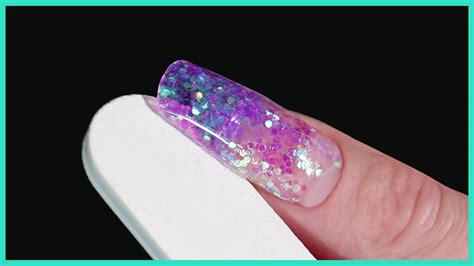 Polygel Nails Compilation 8 Makartt Clear Polygel GLITTER YouTube